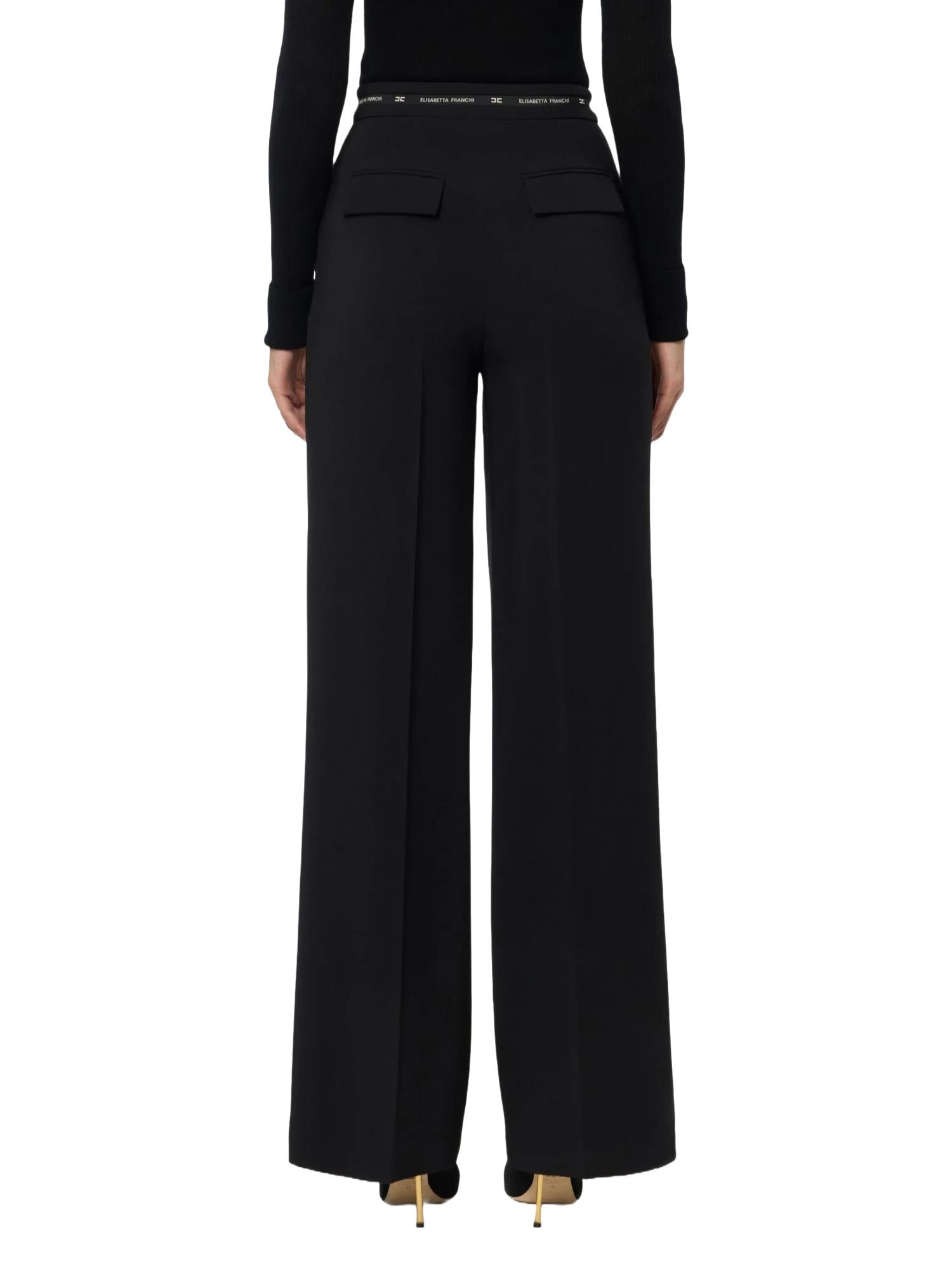 Elisabetta Franchi Pantalone con nastro logato