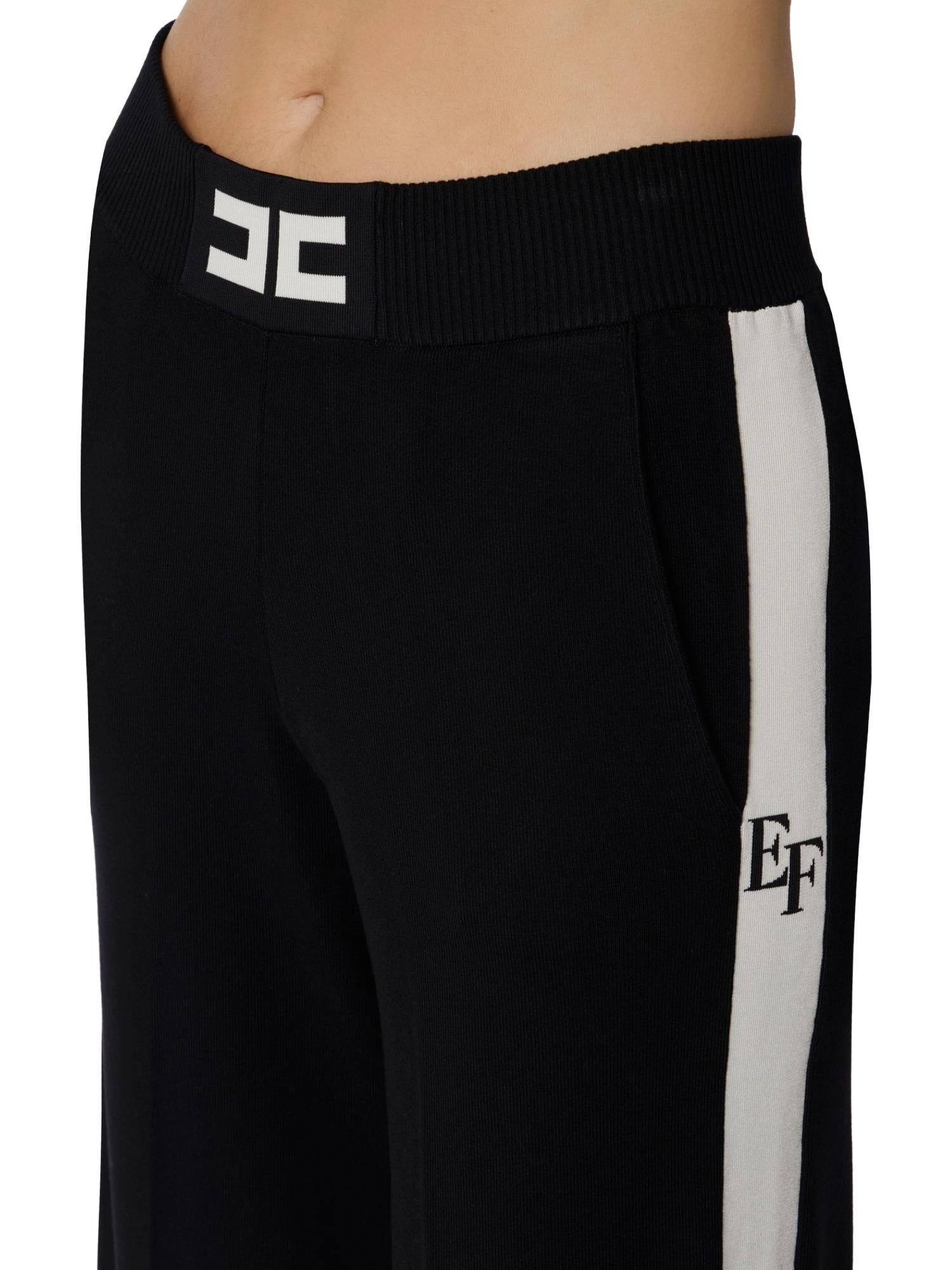 Elisabetta Franchi Pantalone con bande laterali