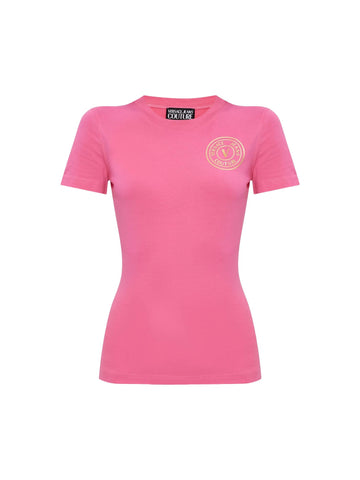 Versace Jeans Couture T-shirt con stampa logo V-Emblem