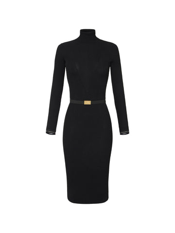 Elisabetta Franchi Abito a dolcevita con cintura