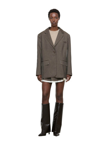 Giacca Oversize con Revers Monopetto