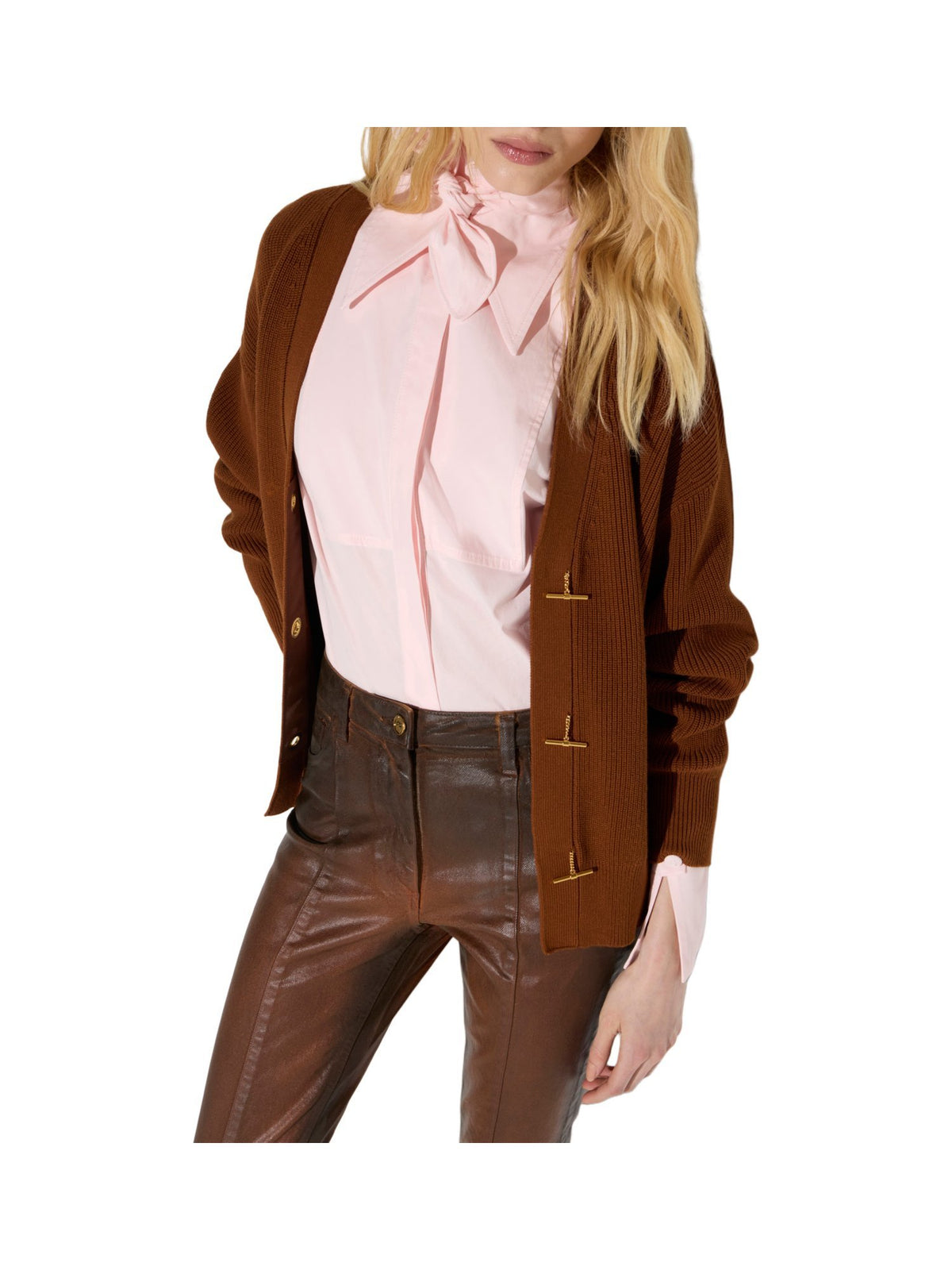 Cardigan in maglia con bottoni gioiello