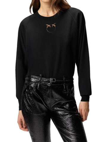 Pinko Maglia con logo Love Birds Lanzarote