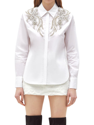Blugirl Camicia con applicazione floreale