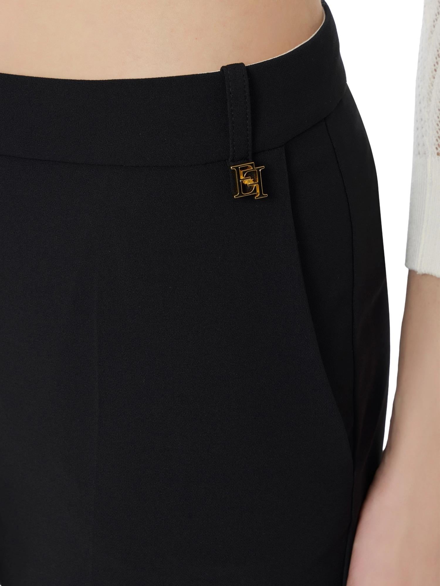 Elisabetta Franchi Pantalone con charm logato