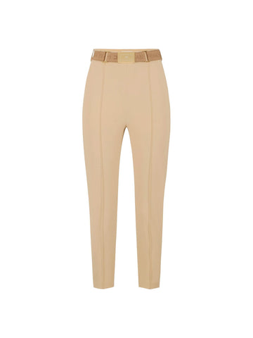 Elisabetta Franchi Pantalone slim con cintura
