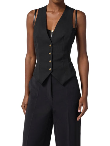 Elisabetta Franchi Gilet in gabardina