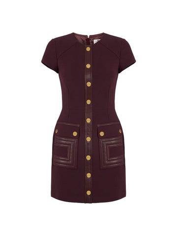 Elisabetta Franchi Abito corto con dettagli logo