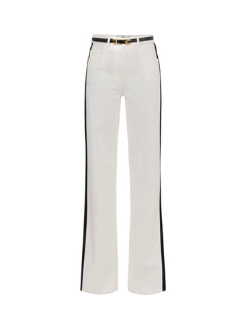 Elisabetta Franchi Jeans con bande in raso