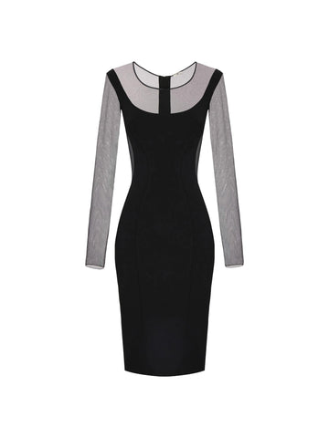 Elisabetta Franchi Abito in tulle cut-out