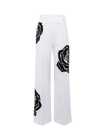 Blugirl Pantalone con rose