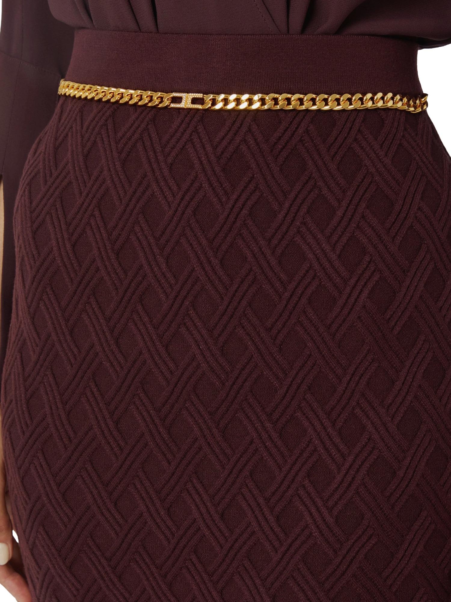 Elisabetta Franchi Gonna in maglia a rombi