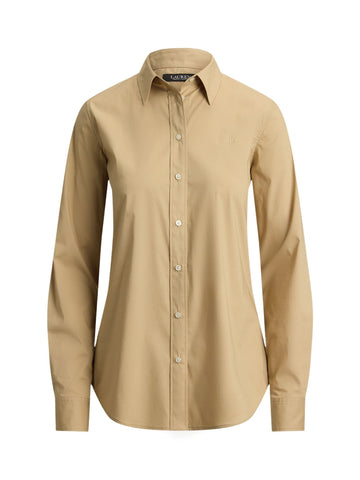 Camicia classica in misto cotone elasticizzato
