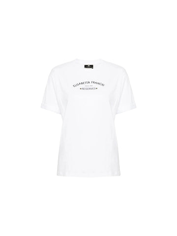Elisabetta Franchi T-shirt con stampa logo