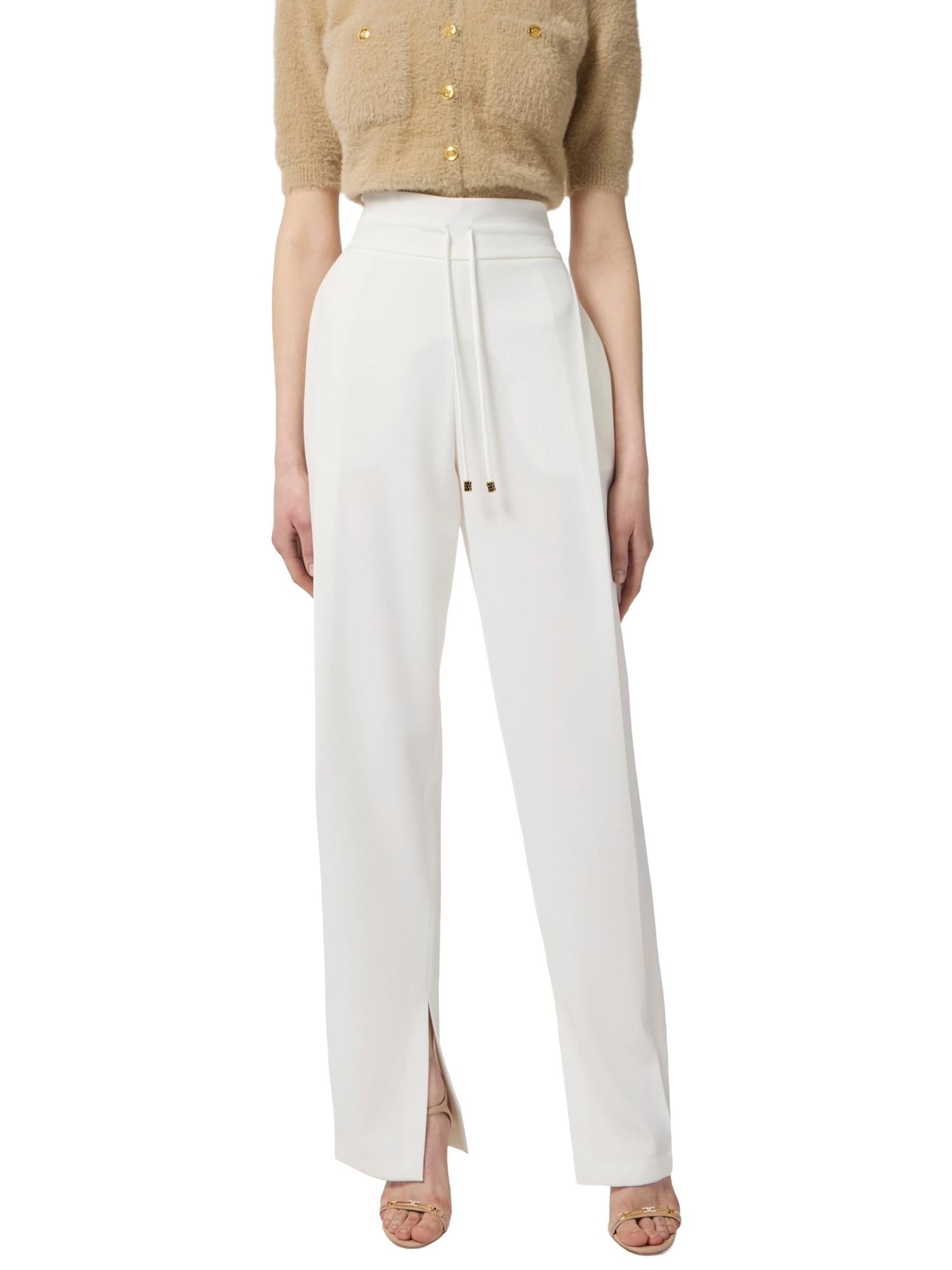 Elisabetta Franchi Pantalone con coulisse gioiello