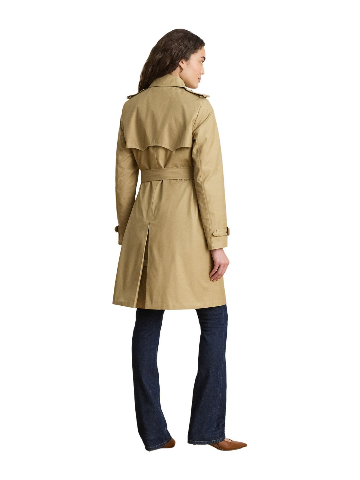 Trench doppiopetto in misto cotone