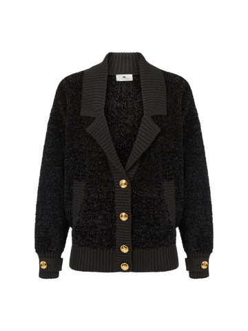 Elisabetta Franchi Cardigan in ciniglia bouclè