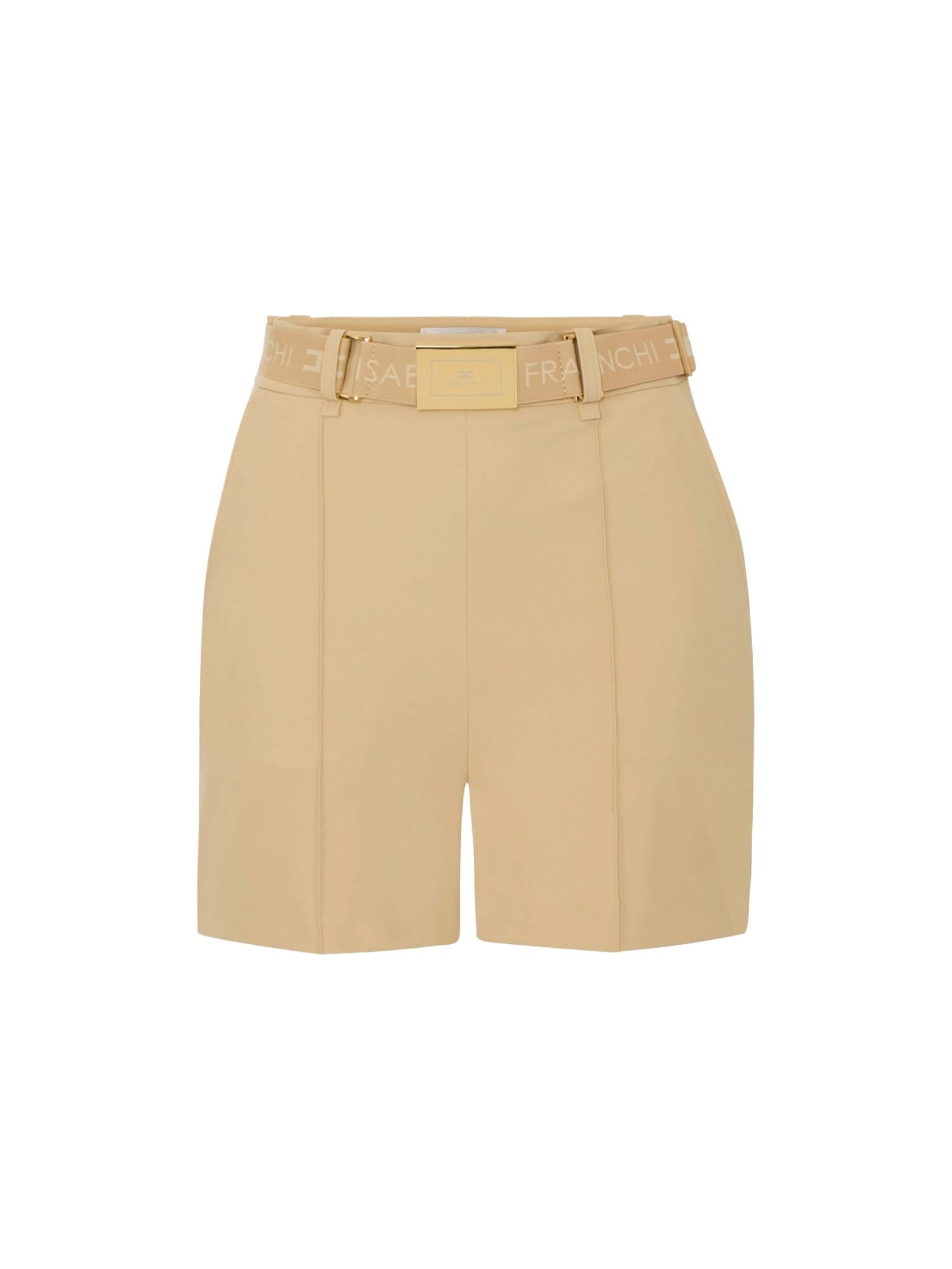 Elisabetta Franchi Shorts con cintura logata