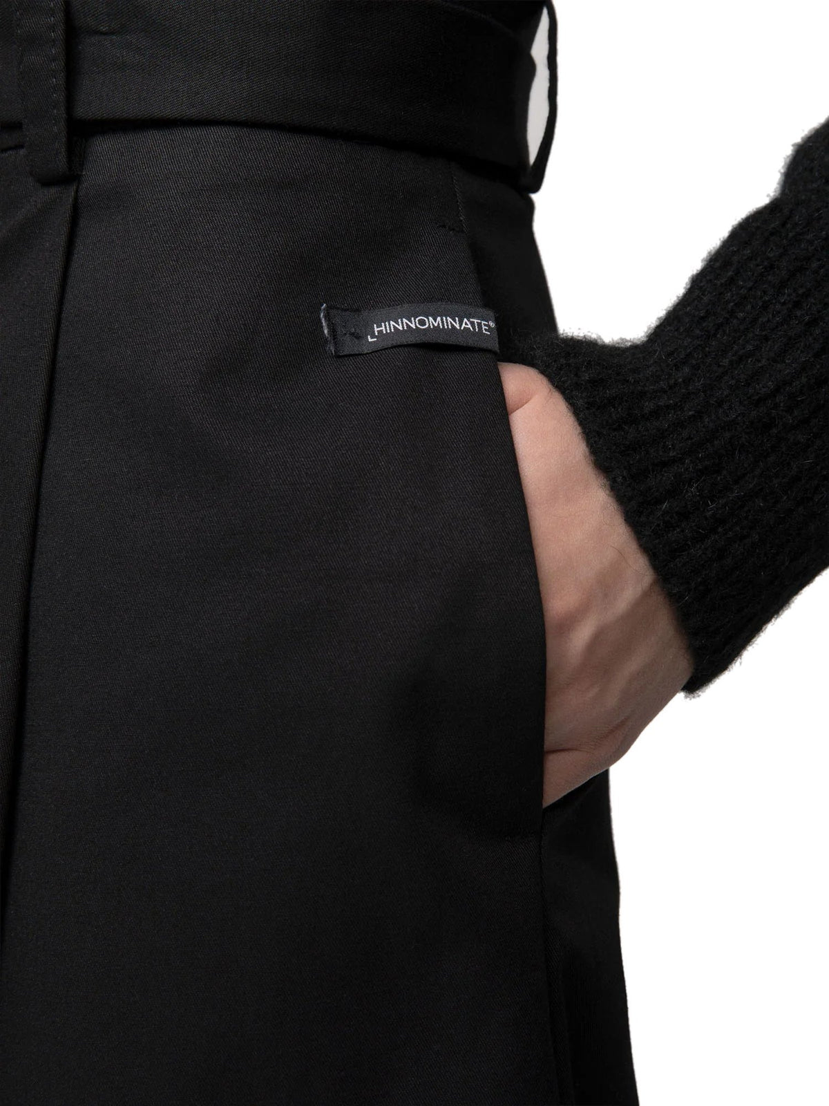 Pantalone in cotone con cinturino