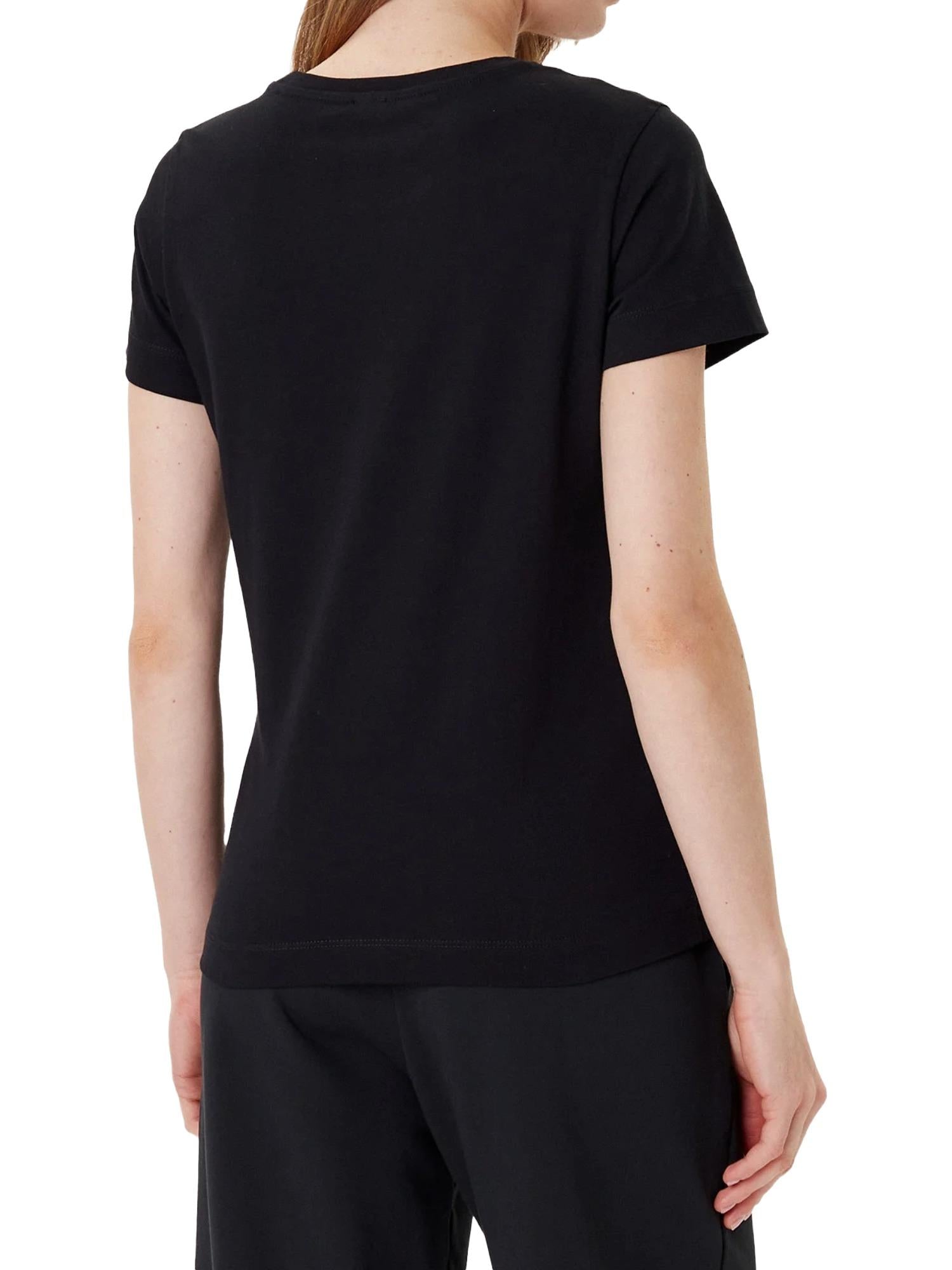 Pinko T-shirt con logo ricamato Bussolotto