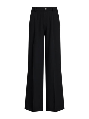 Pantaloni a gamba larga in georgette dolcuppo-face