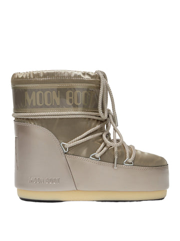 Stivale icon low glance nero in raso