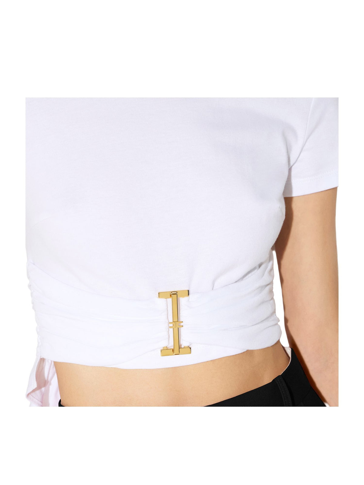 T-shirt in jersey con dettaglio gioiello