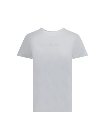 Pinko T-shirt basic con logo ricamato Start