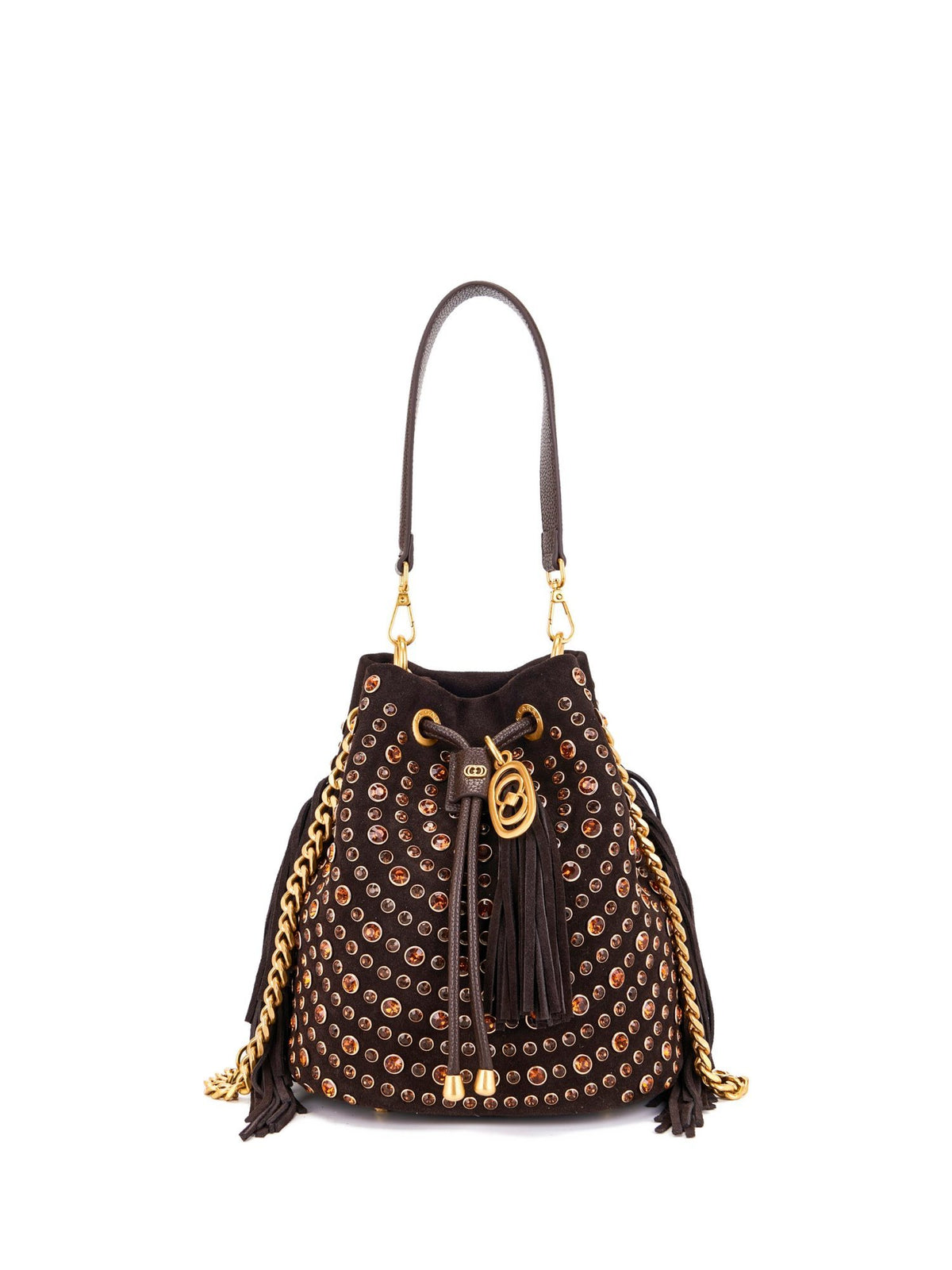 Borsa Secchiello Andromeda con Strass All Over