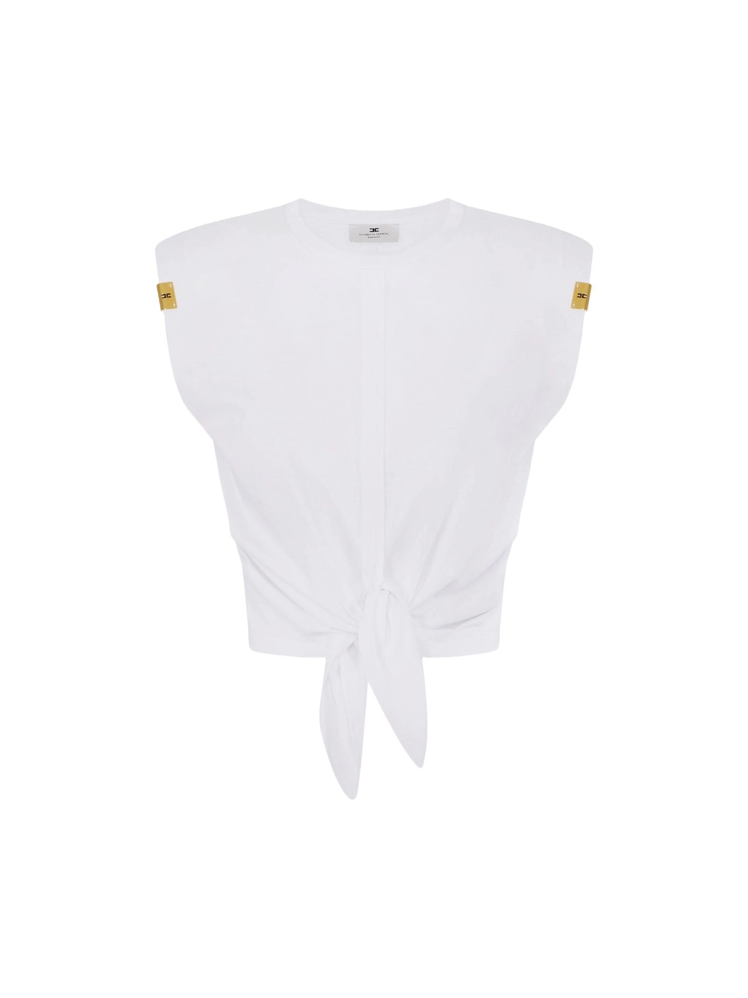 Elisabetta Franchi T-shirt con nodo