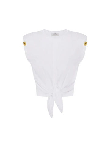 Elisabetta Franchi T-shirt con nodo