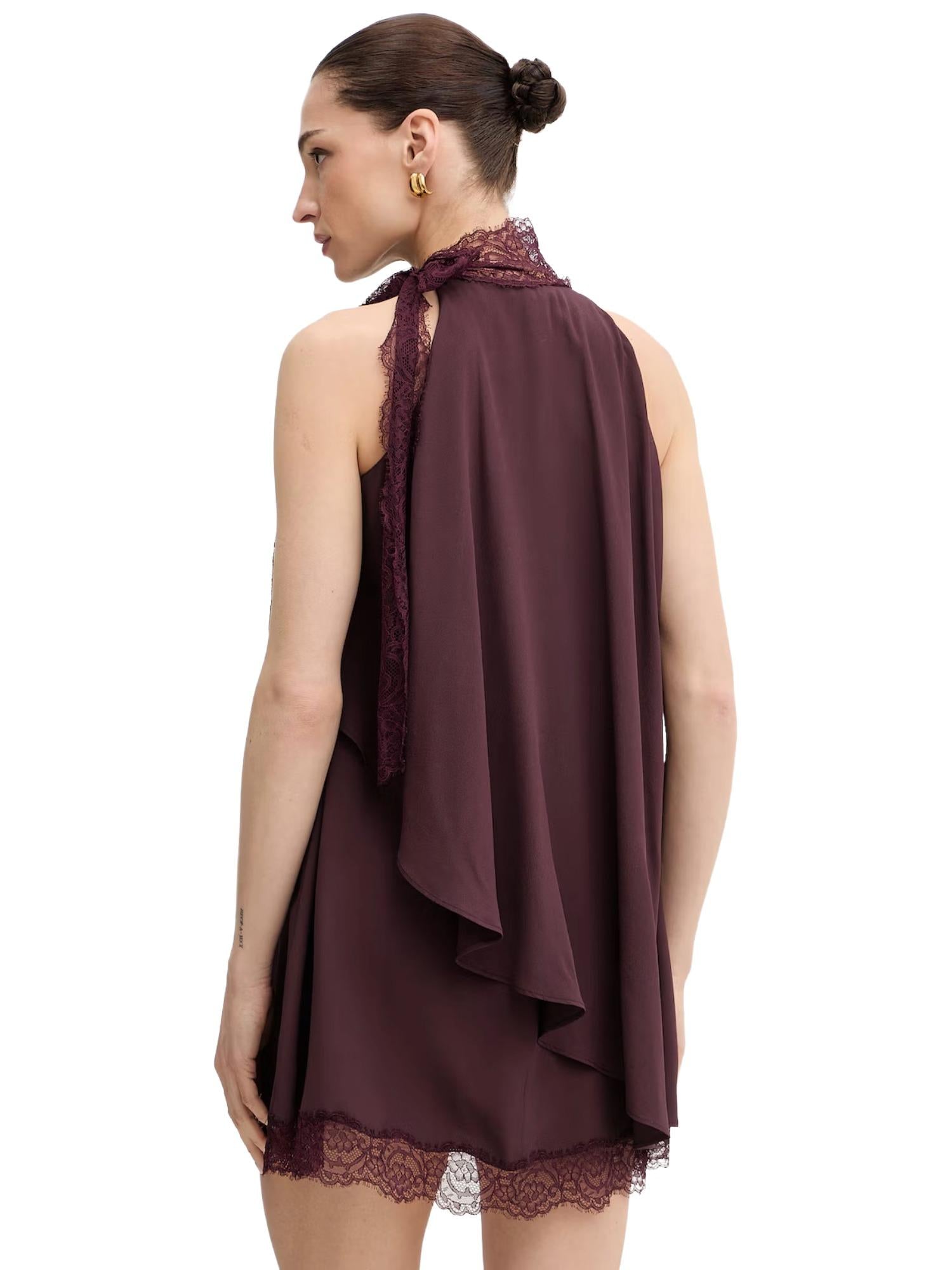 Pinko Abito con inserti in pizzo Mirtillo