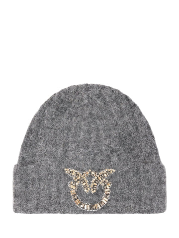 Cappello beanie in lana con logo love birds gioiello