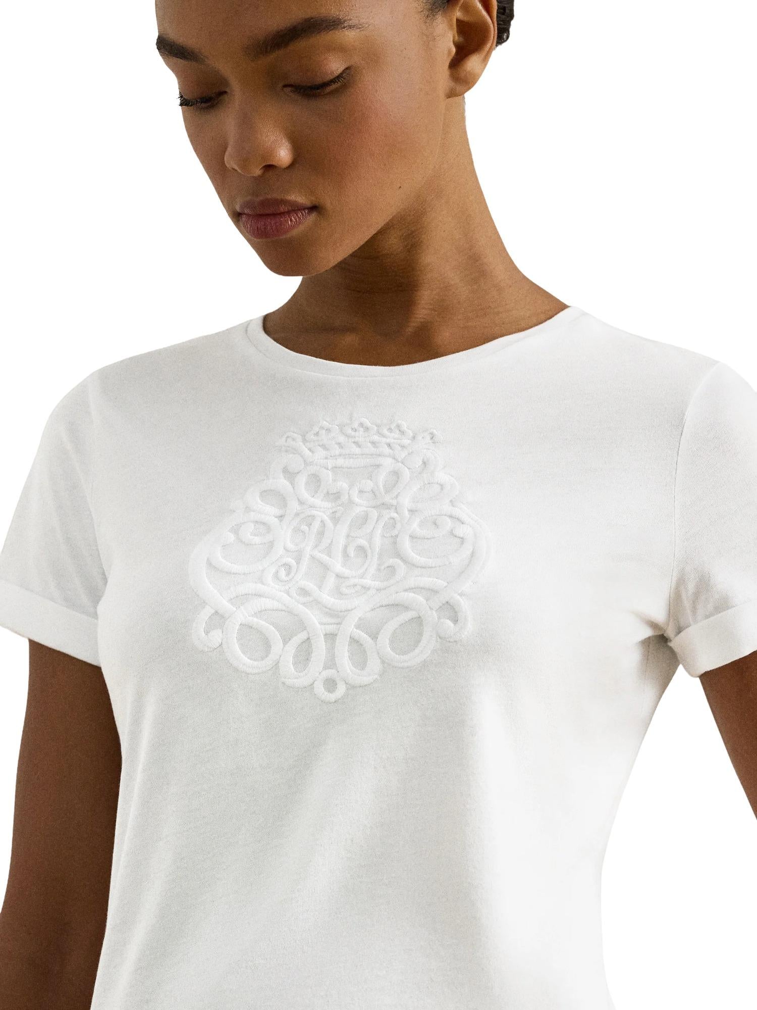 Lauren Ralph Lauren T-shirt con ricamo Hailly
