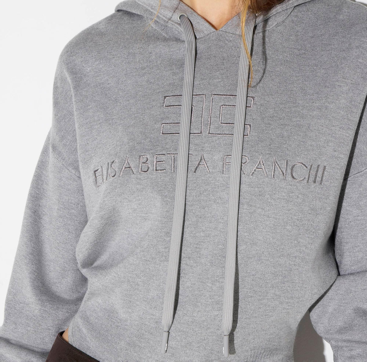Body in maglia con cappuccio