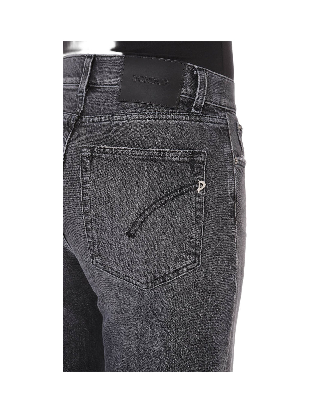 Jeans Wide Leg Amber con Cuciture a Contrasto