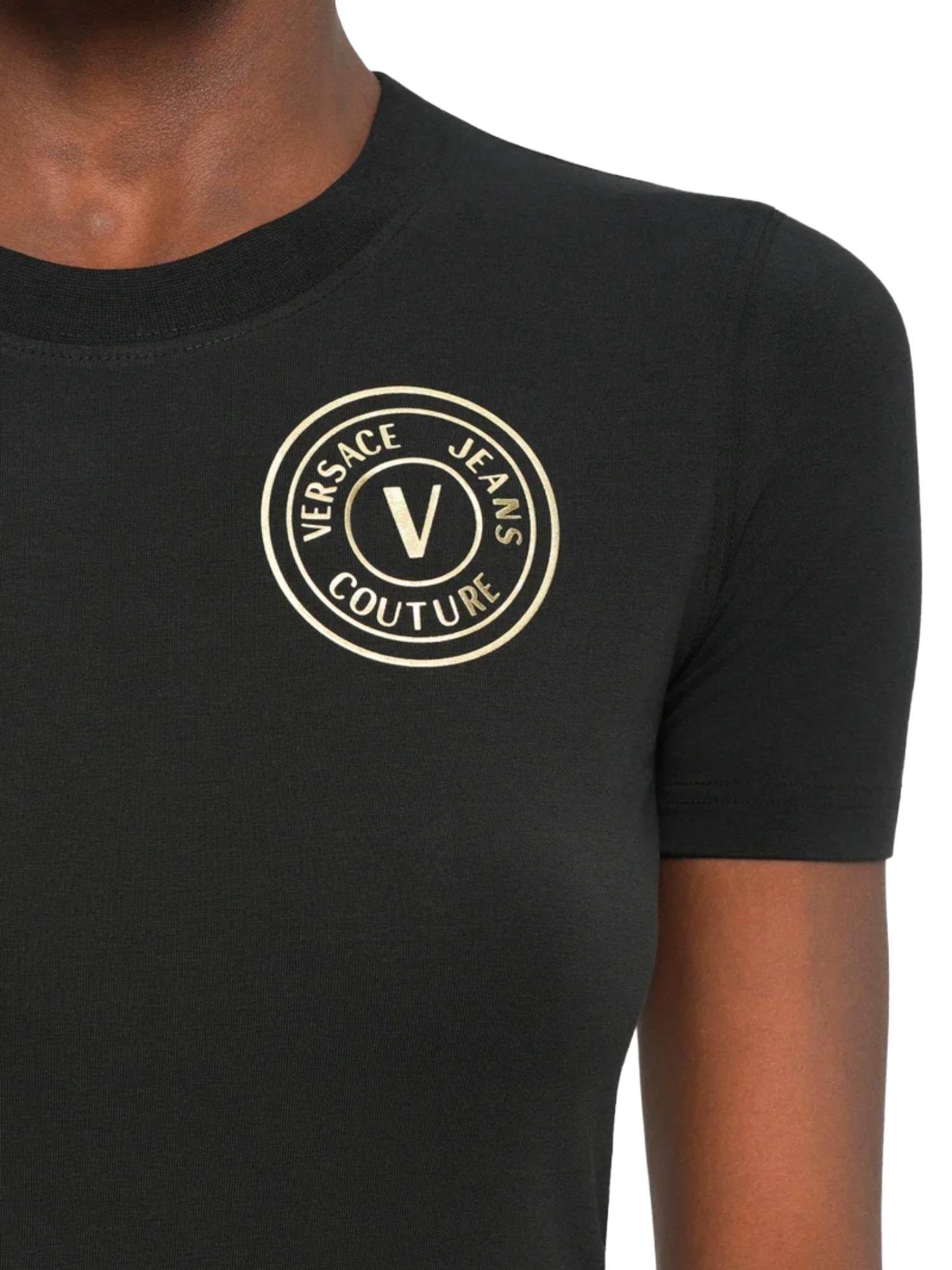 Versace Jeans Couture T-shirt con logo V-Emblem