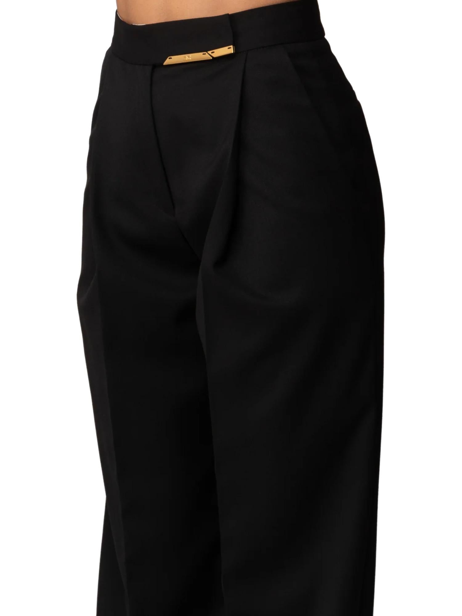 Elisabetta Franchi Pantalone con placca gioiello