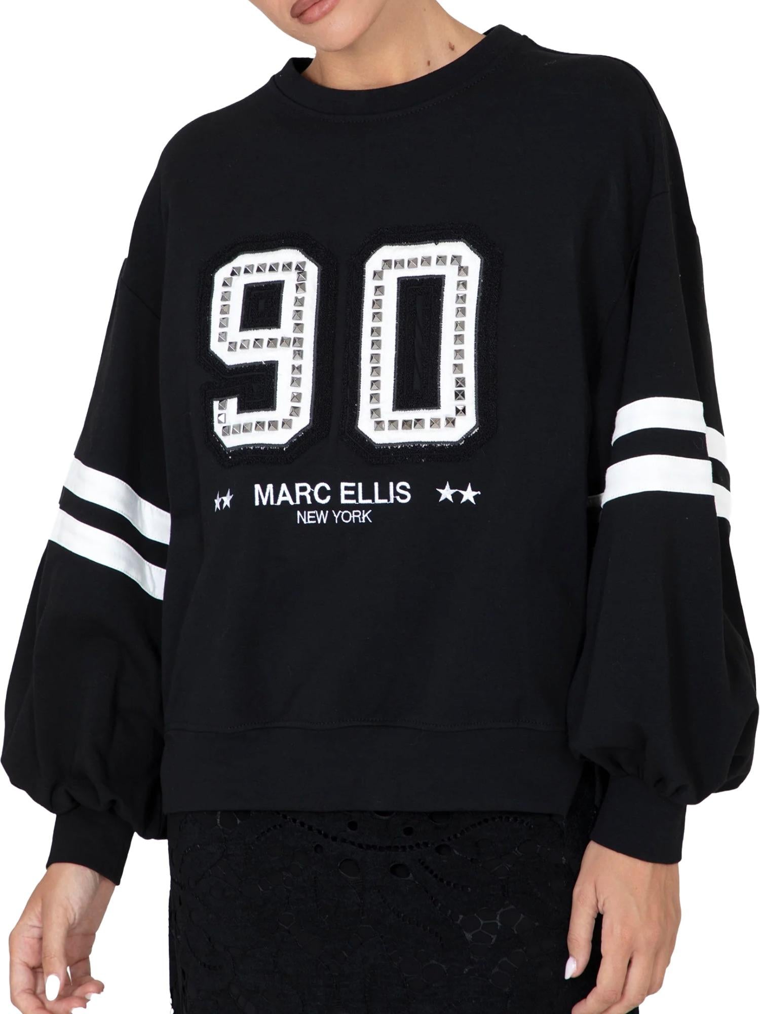 Marc Ellis Felpa oversize con borchie