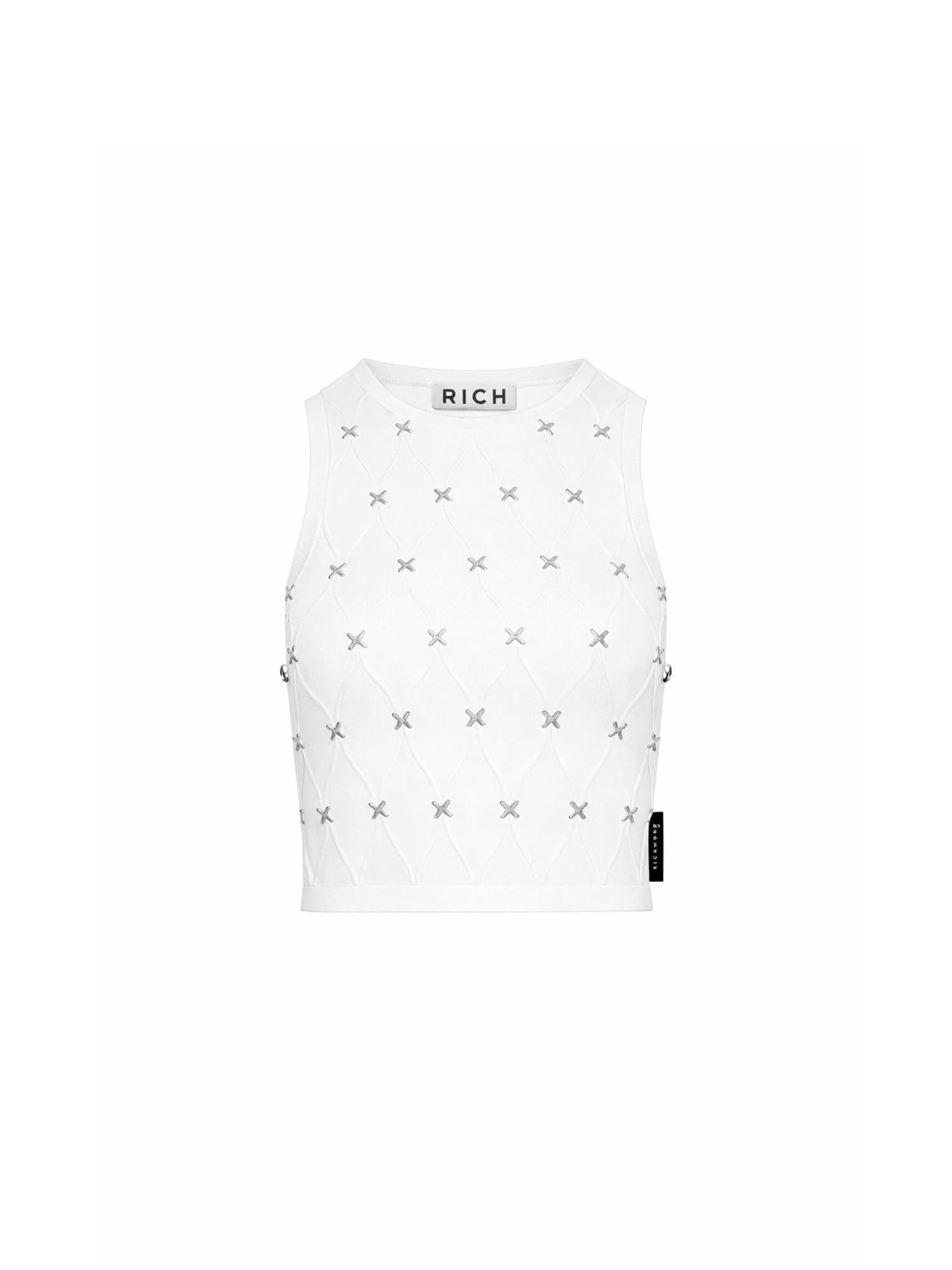 Richmond X Top con logo allover Rasum