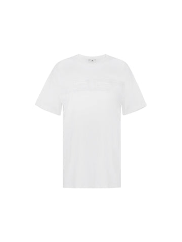 Elisabetta Franchi T-shirt con logo goffrato
