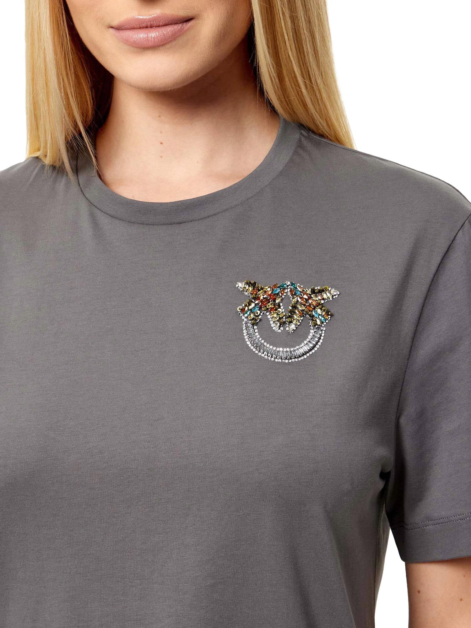 Pinko T-shirt con cristalli Strepitoso