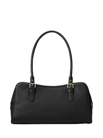 Borsa a tracolla grande in pelle con cerniera Marcy