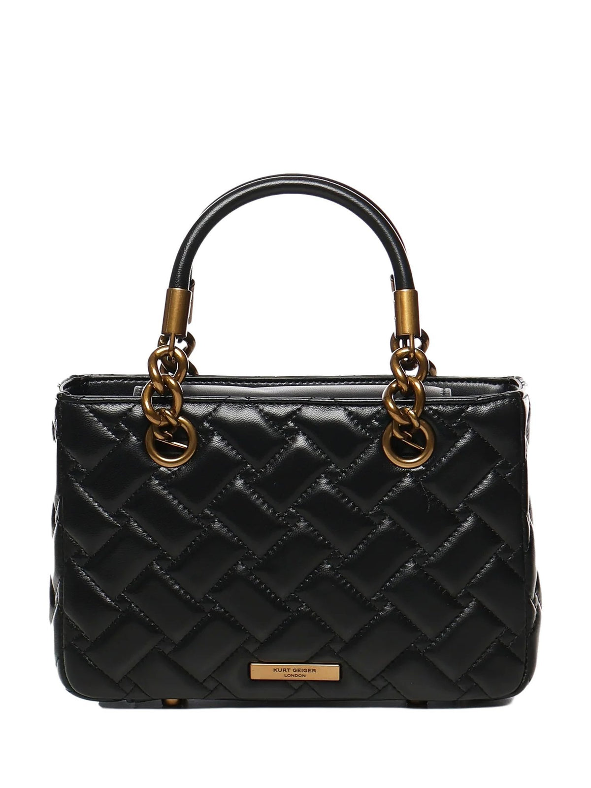 Borsa a mano square kensington in pelle trapuntata