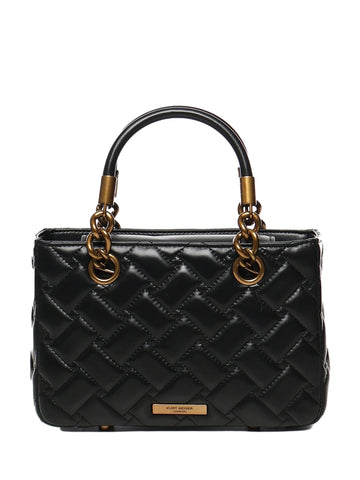 Borsa a mano square kensington in pelle trapuntata