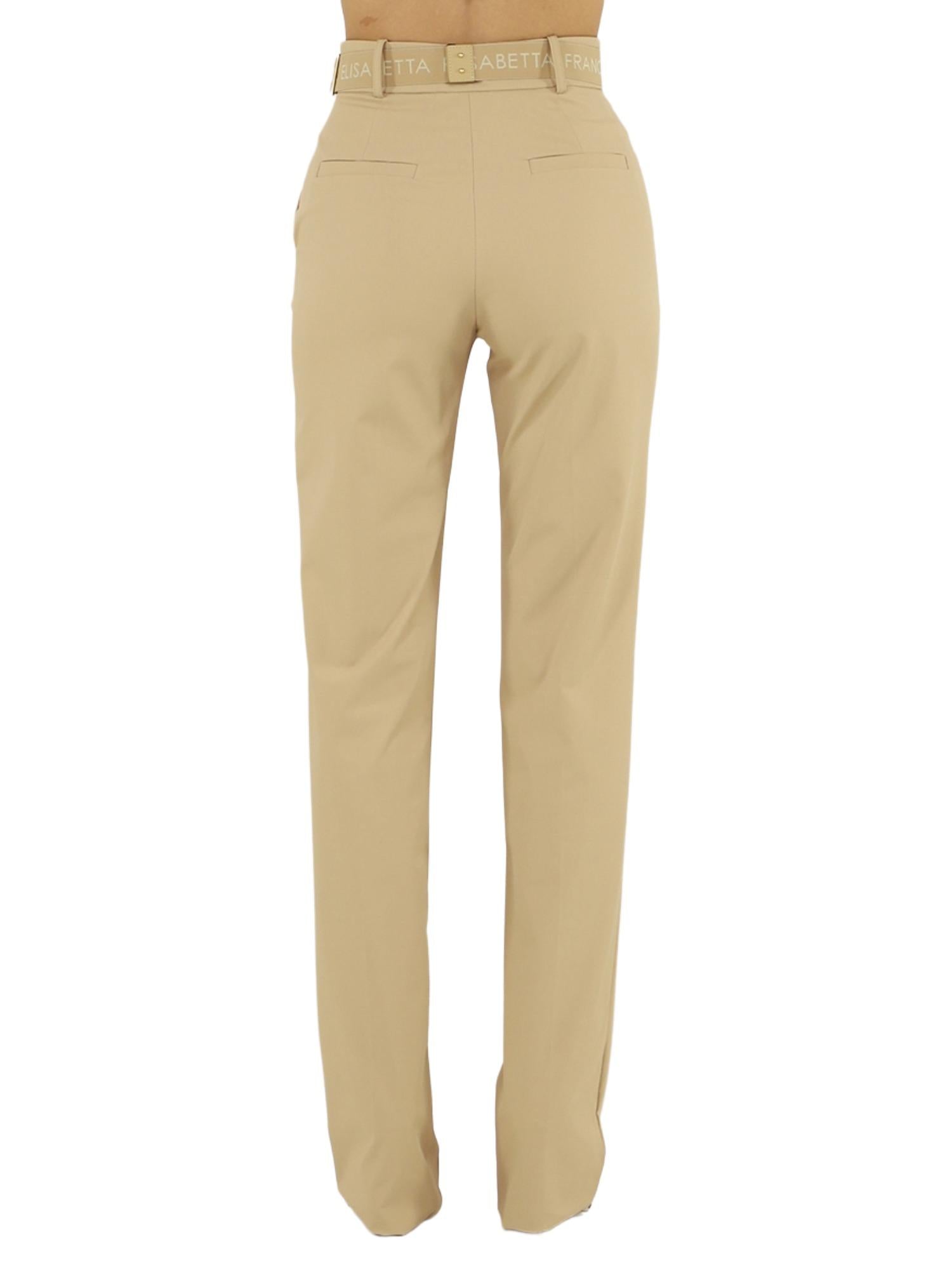 Elisabetta Franchi Pantalone flare con cintura