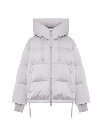 Piumino Corto Oversize con Cappuccio