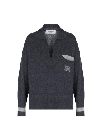 Ermanno Firenze Polo con logo in strass