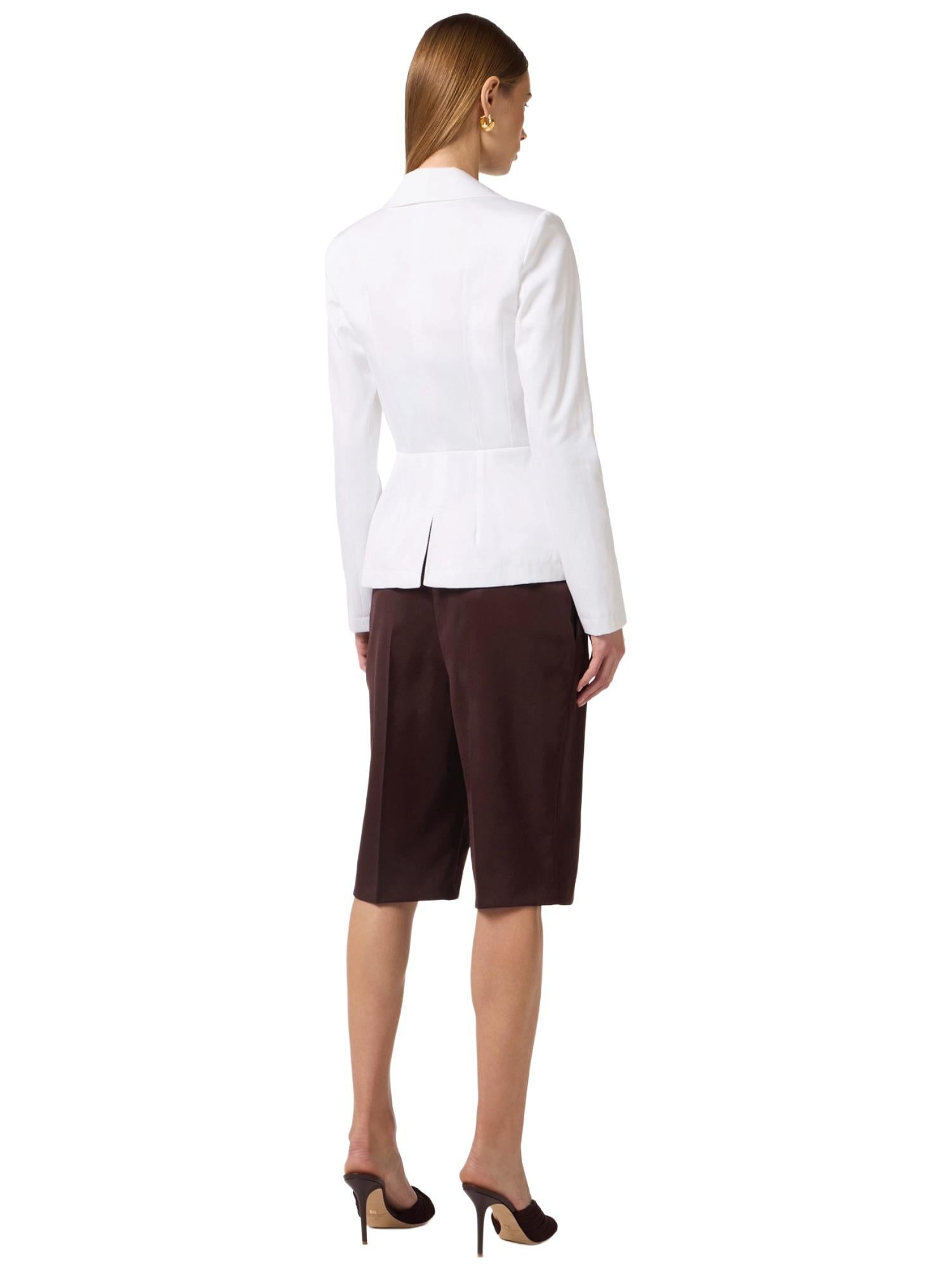 Elisabetta Franchi Giacca in gabardina di cotone