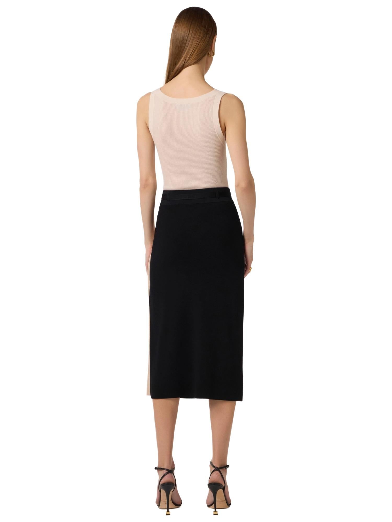 Elisabetta Franchi Canotta in lana con logo